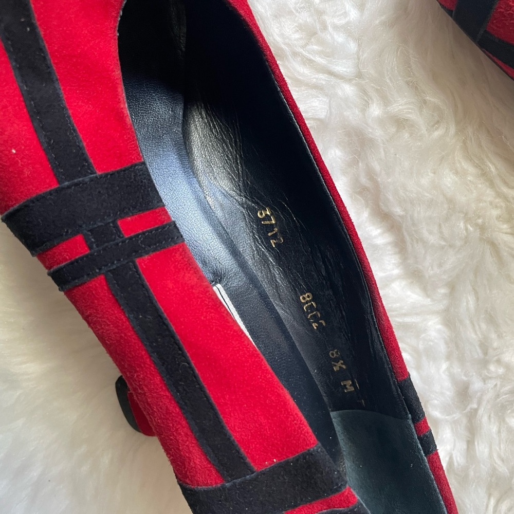 VINTAGE SAKS FIFTH AVENUE KITTEN HEELS - Picture 5 of 8